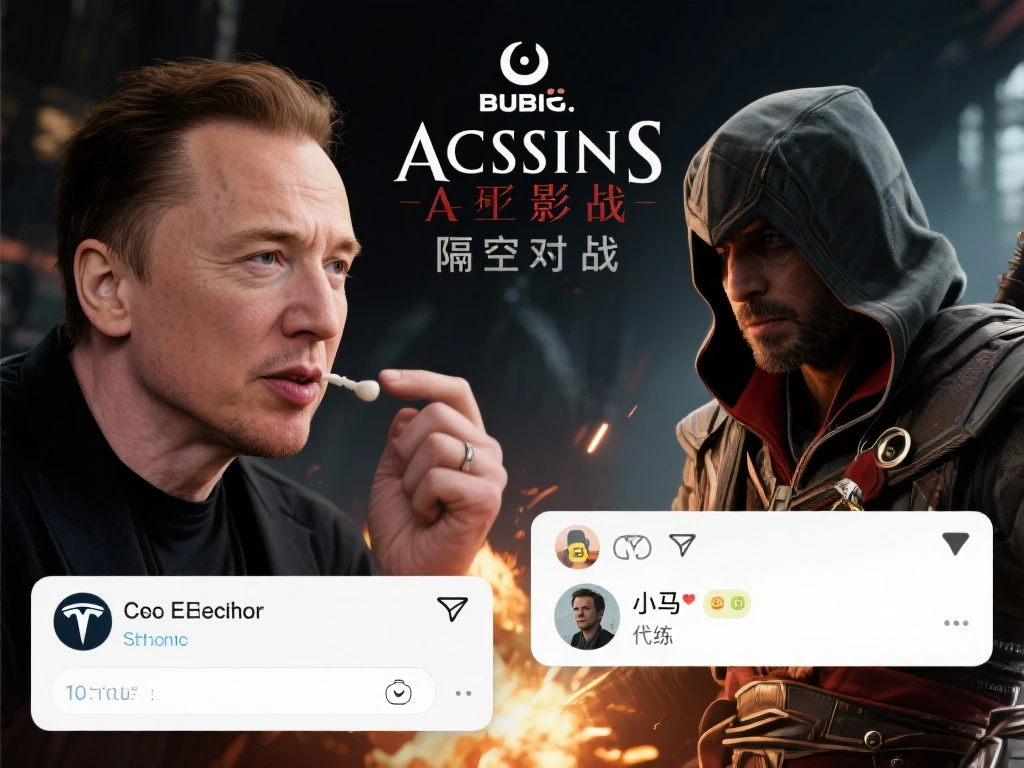 马斯克吐槽《AC影》，育碧反击：小马，代练往事提不提？