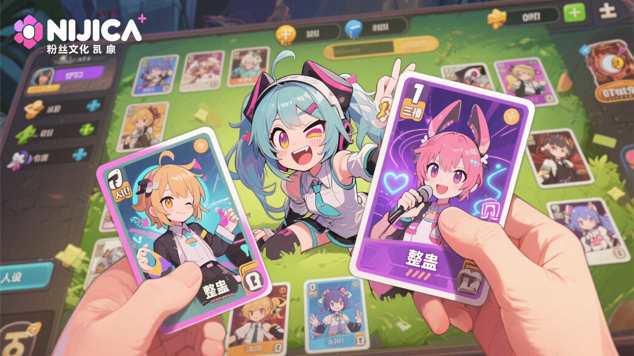 彩虹社VTuber 粉丝自制卡牌对战游戏《NIJICA》免费上线